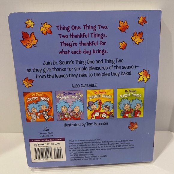 Bundle of 3 Children's Books Autumn Fall Pumpkin-Themed Dr. Seuss + Golden Books - Picture 3 of 9